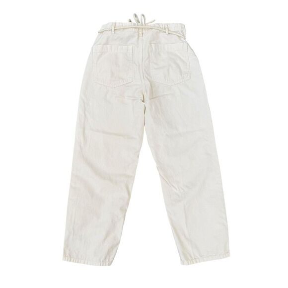 Maje Piano Straight-Leg Jeans in ecru 100% cotton size 38/6US - Picture 4 of 10